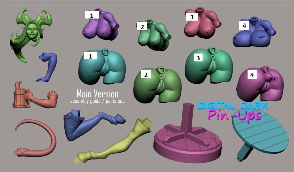Lainuura - Resin Model - Normal or Futa - Multiple sizes and Options