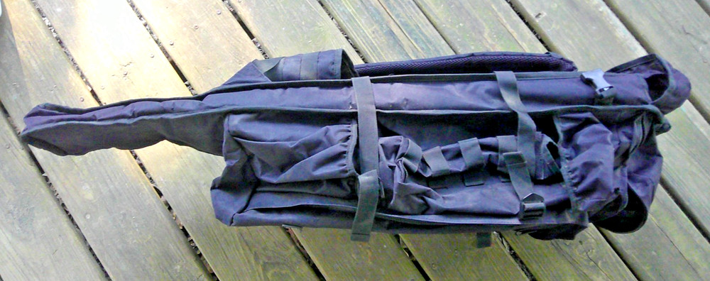 Paintball Rifle Backpack ~ Black Canvas ~ Large ~ Paintball Accessories