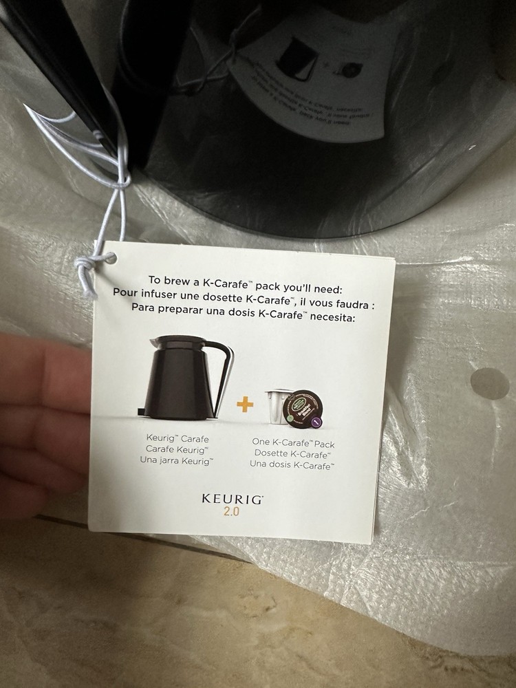 Keurig 2.0 REPLACEMENT Carafe NEW WITH TAGS