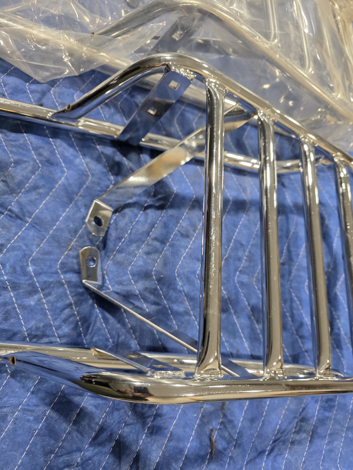 1971 1972 1973 NOS Honda CB350 CB CL 350 CL350 Chrome Rear Luggage Rack Carrier