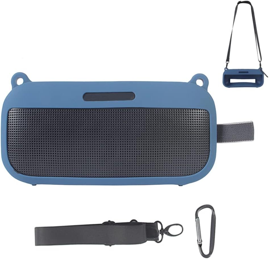 Portable Silicone Protective Cover Kit For Bose SoundLink Flex Bluetooth Speaker
