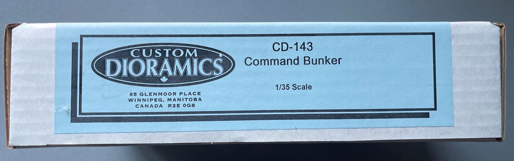 Custom Dioramics CD-143 Command Bunker 1:35 Scale Replica Model Kit 1/35