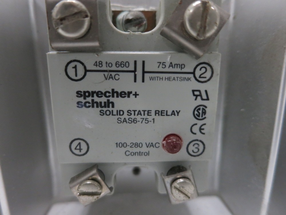Sprecher + Schuh SAS6-75-1 Solid State Relay 75A Out SAS6751