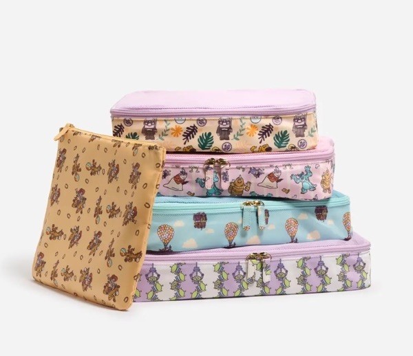 Disney Pixar Stoney Clover Lane Packing Cubes Up Toy Story Monsters NWT