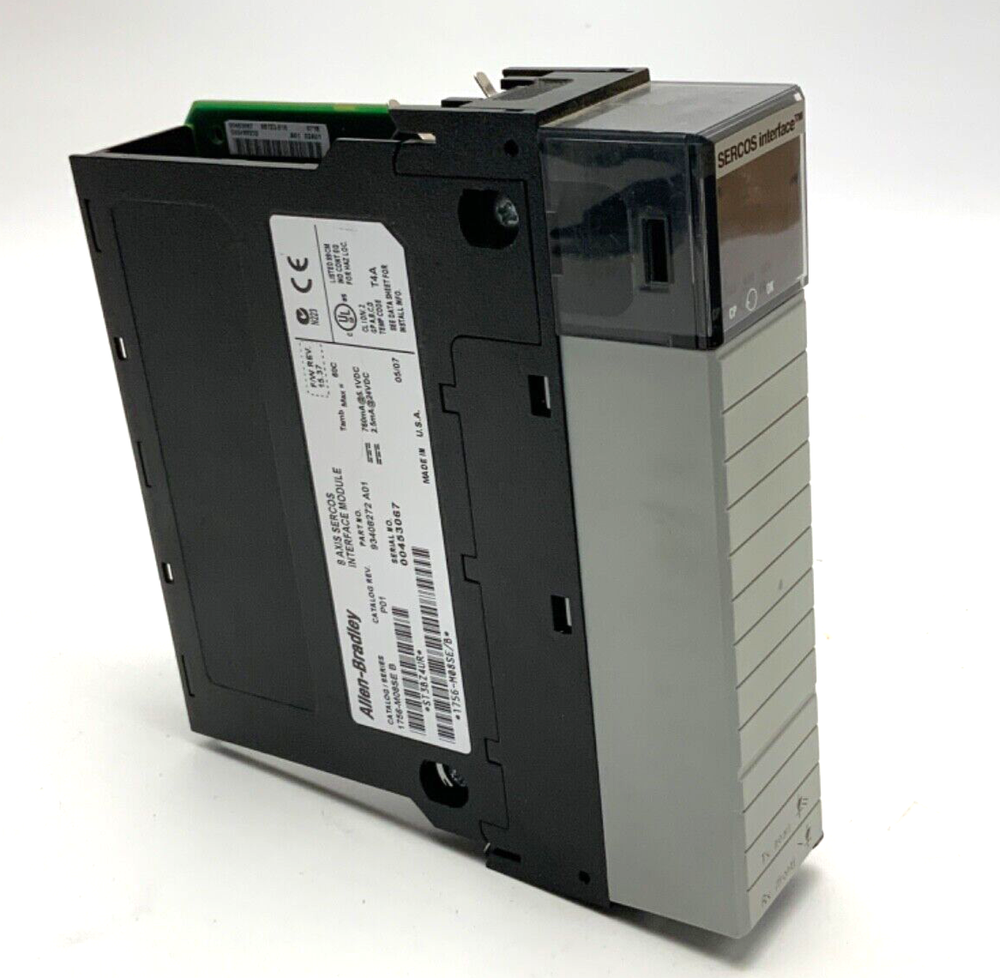 ALLEN BRADLEY 1756-M08SE SER B 8 AXIS SERCOS INTERFACE MODULE