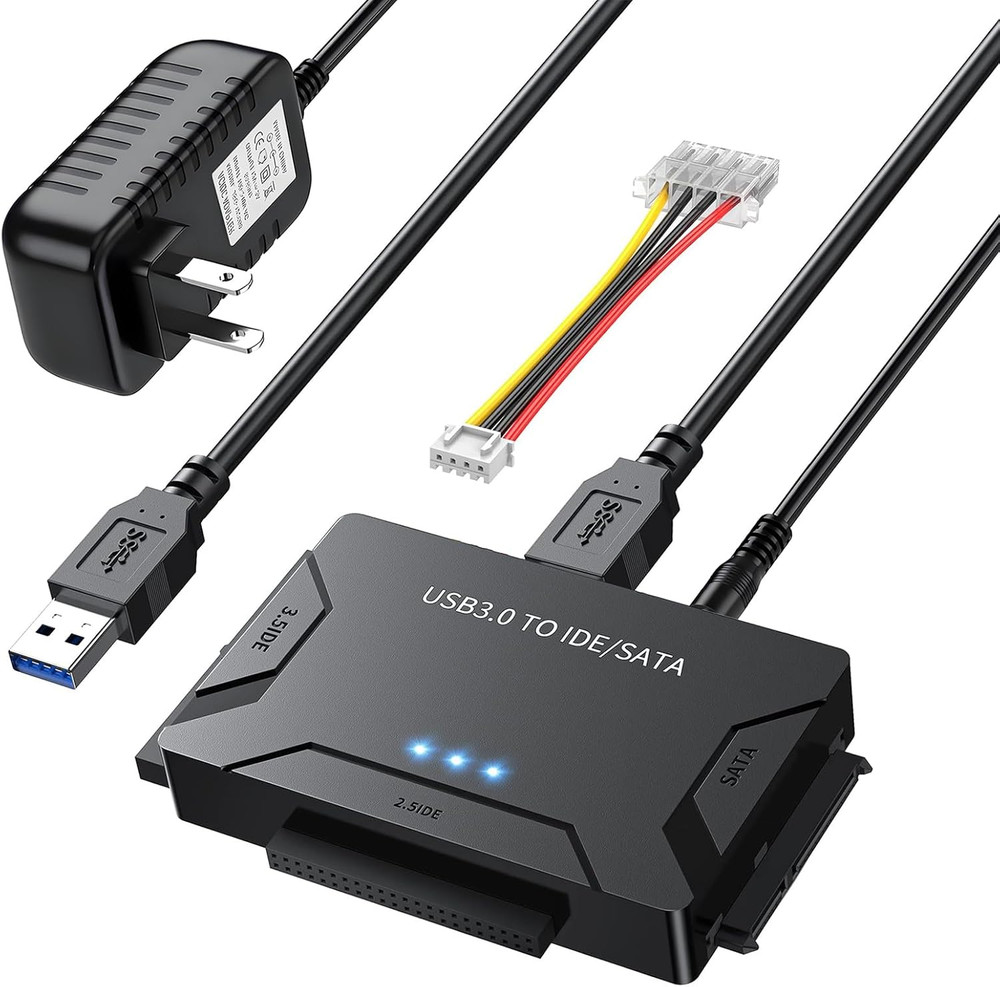 Maxrenard Hard Drive Reader USB 3.0 to SATA/IDE Adapter | Universal External Har