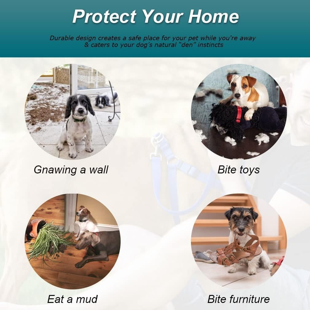 Heavy Duty Indestructible Dog Crate 49 Inch Dog Kennel Large Dog Cage