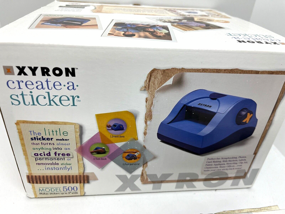Xyron Create A Sticker Model 500 Sticker Maker Machine Scrapbooking Crafts