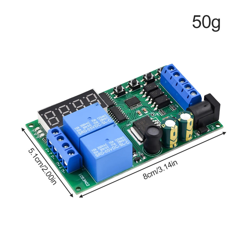 6 Mode For Motor Control Relay with Cycle Options for 5-24V DC Applications