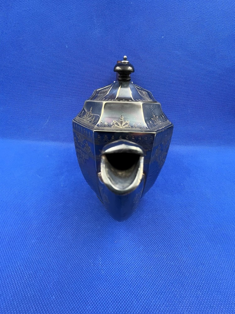 Antique Silver plated Teapot, JD & S.