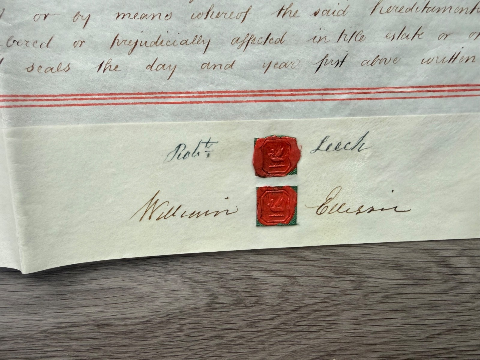 Pemberton Lancashire Vellum Indenture Land Deed 1849 Croudson to Fraser Wax Seal