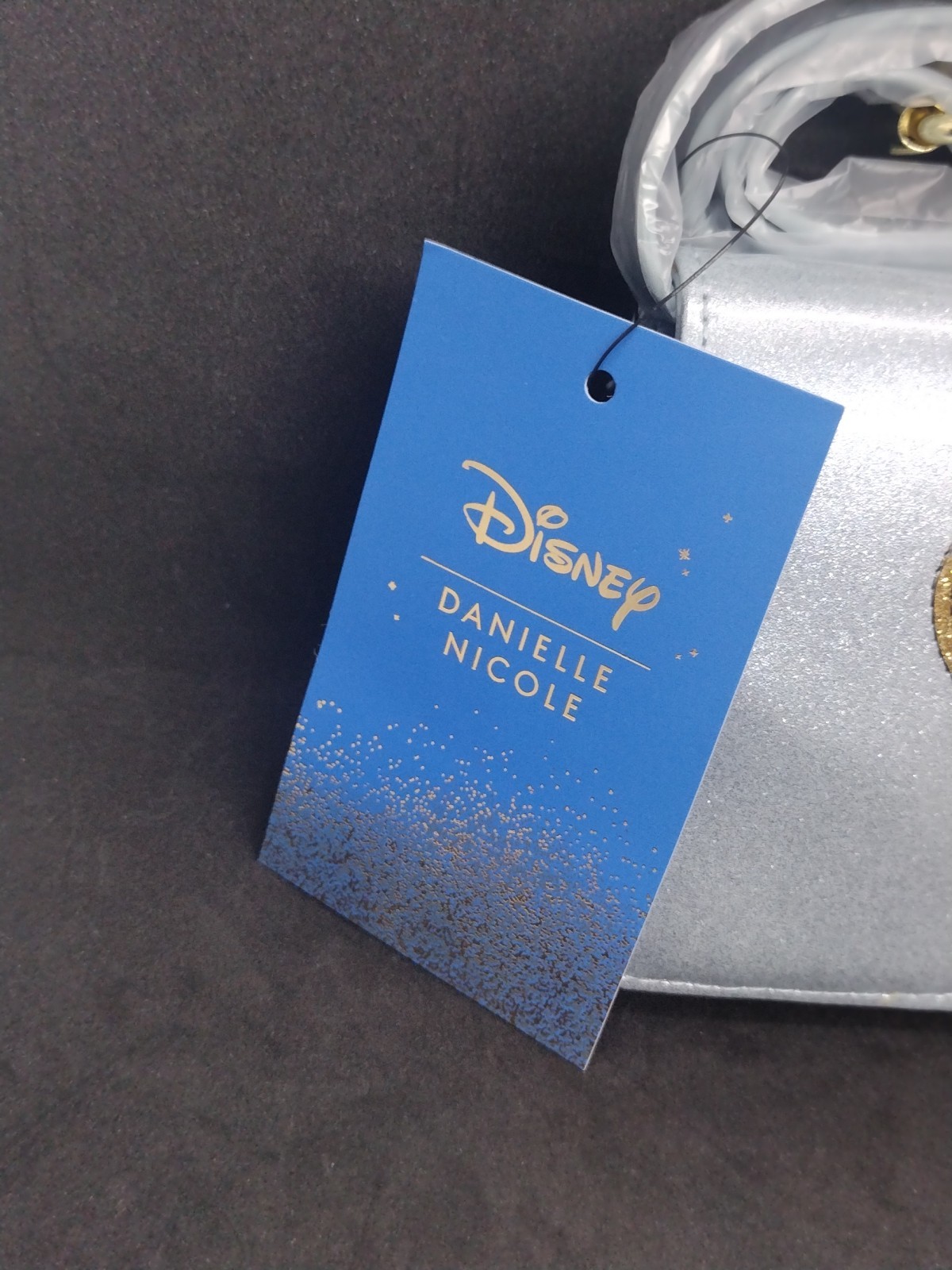 Disney Cinderella Phone Crossbody Bag Purse Danielle Nicole Blue glitter