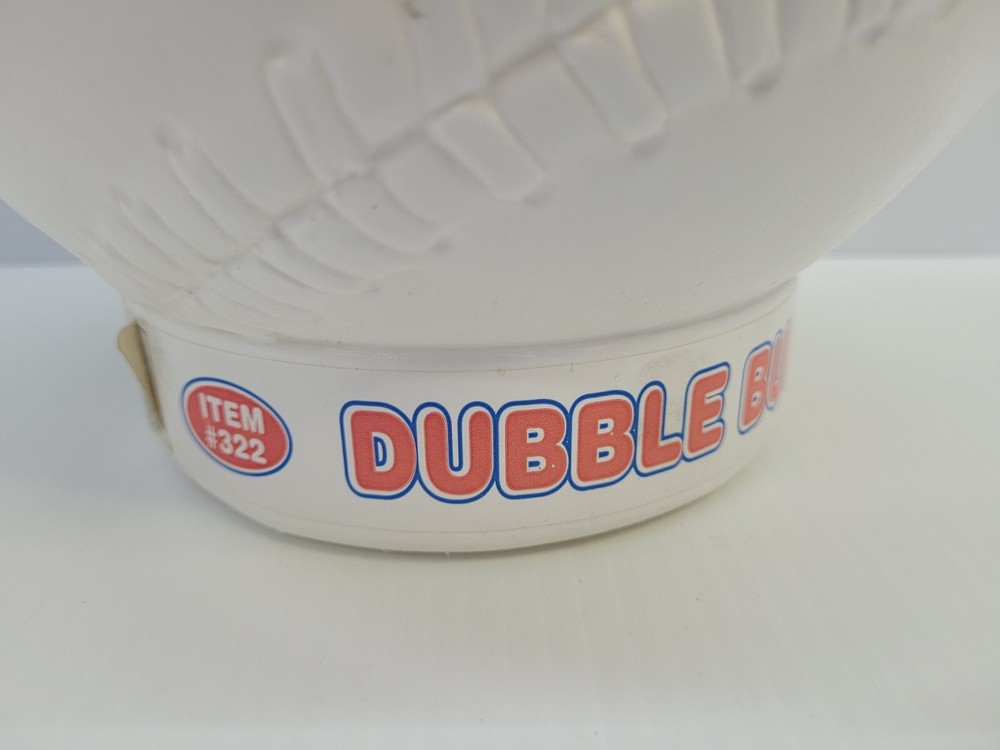 Dubble Bubble Fleer Gum Plastic Baseball Container Jar