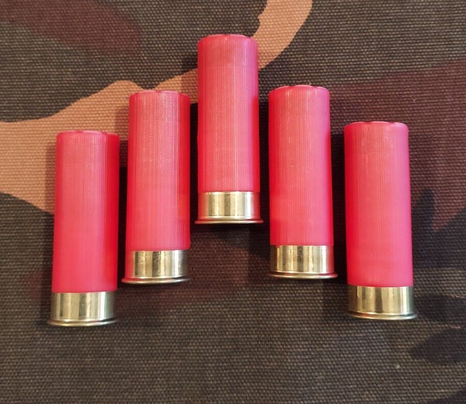 12 GAUGE 2 3/4" 1oz. SNAP CAPS DUMMY TRAINING ROUNDS SET OF 5 "SAFETY RED"
