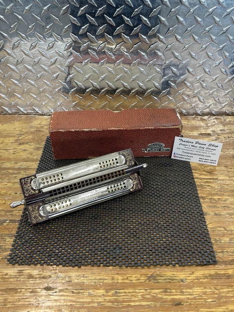 HOHNER HARMONICA TREMELO SEXTET IN BOX VINTAGE GERMANY