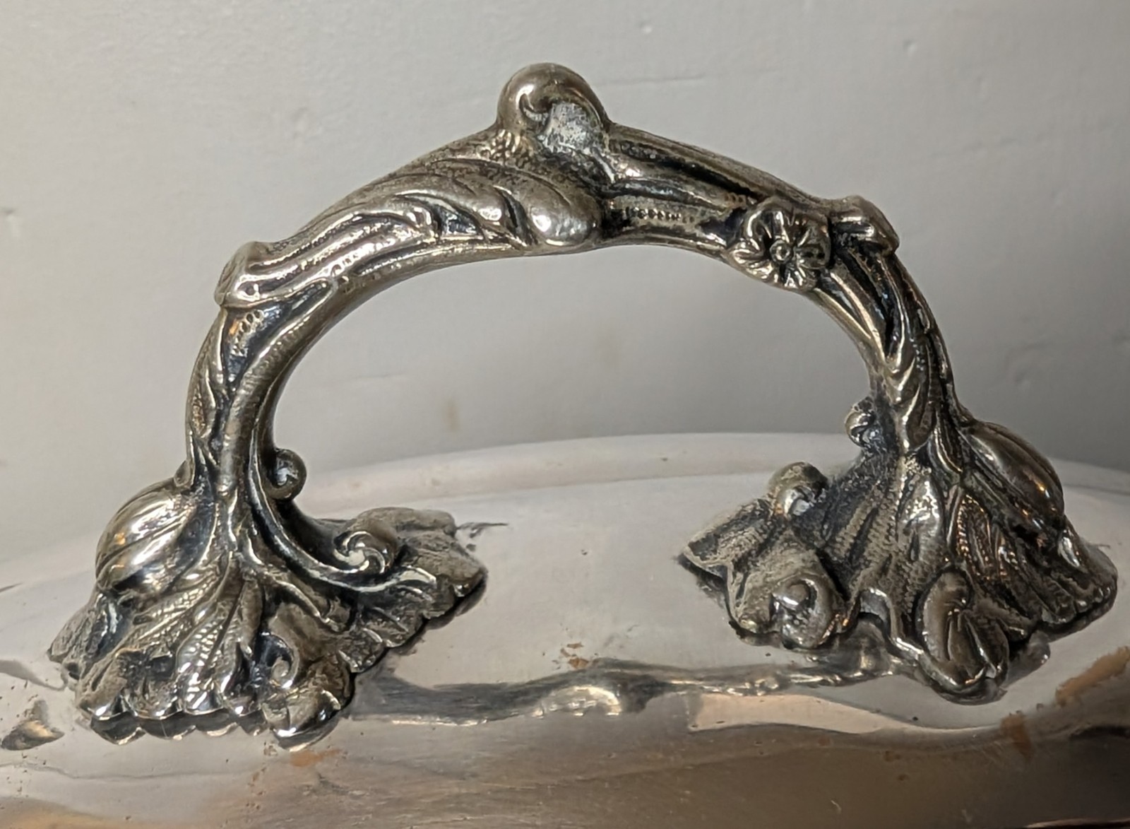 Scarce 1840s Sheffield Plate Meat Dome w/ Engraved Eagle Crest ~Registered 1848~