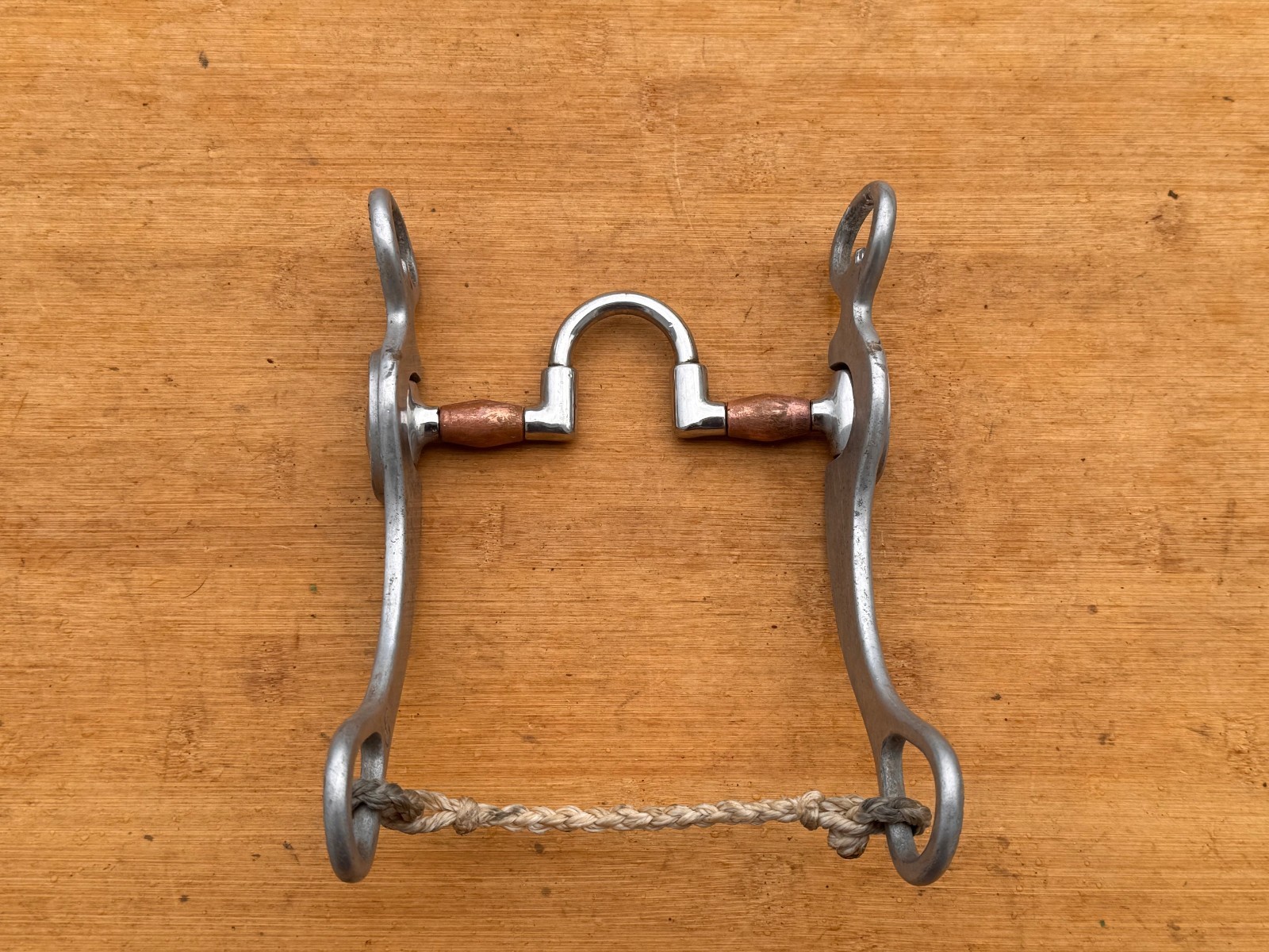 FG Reining Collection Copper Correction Port Bit w Engraved Aluminum Cheeks ~ 5"