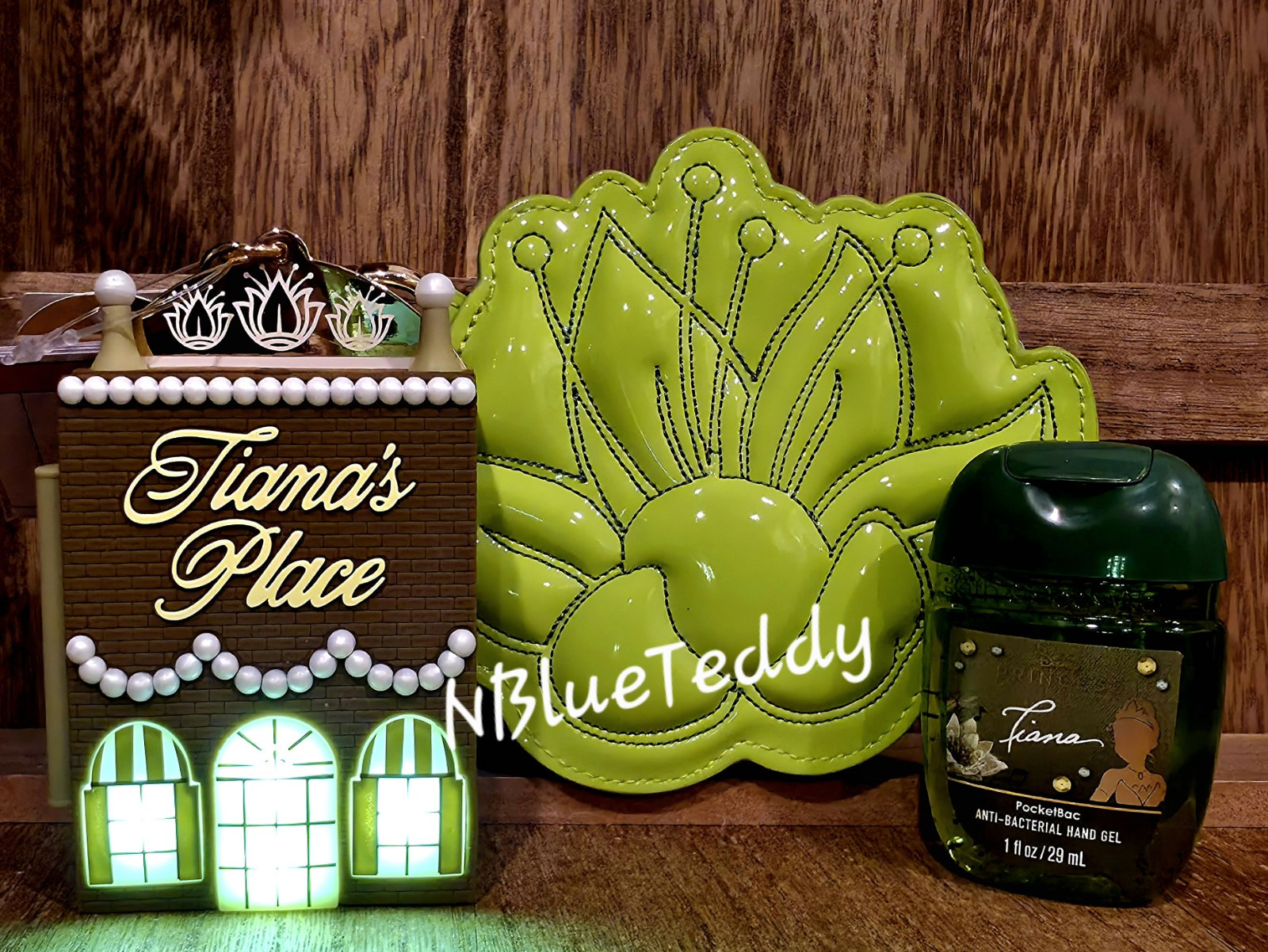 Bath & Body Works Disney Princess Tiana Coin Purse & Pocketbac 3-Pc Bundle