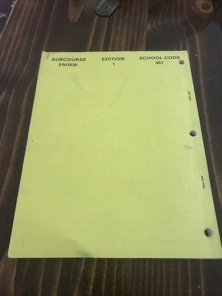 Vintage Army Correspondence Course Program Textbook, Masonry, Fort Belvoir