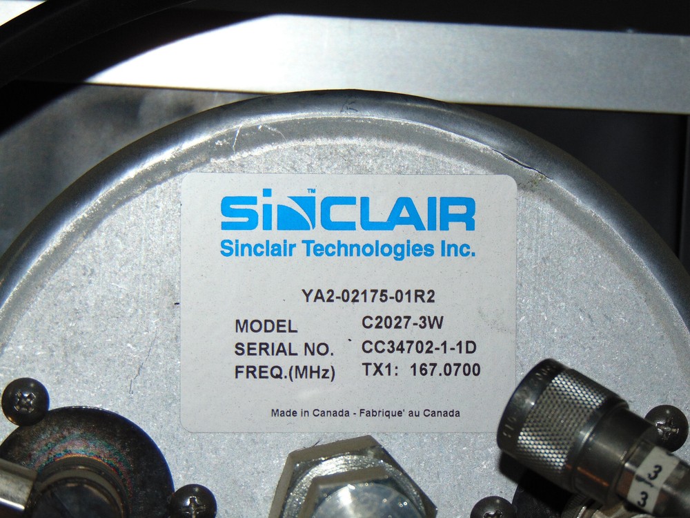 Sinclair Technologies VHF Cavity Duplexer / Combiner YA2-02175-01R2