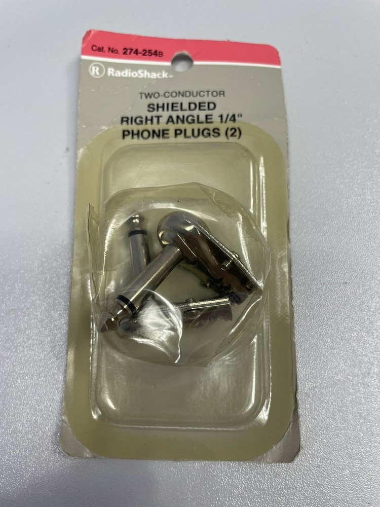 Radioshack Shielded Right Angle 1/4 Phone Plugs