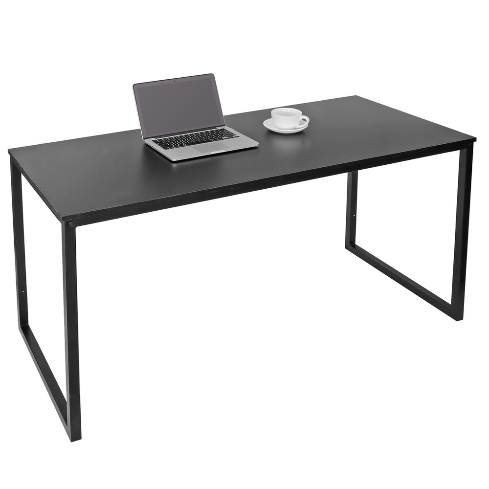 Computer Desk 55" Large Laptop PC Study Writing Table Simple Office Desk Black