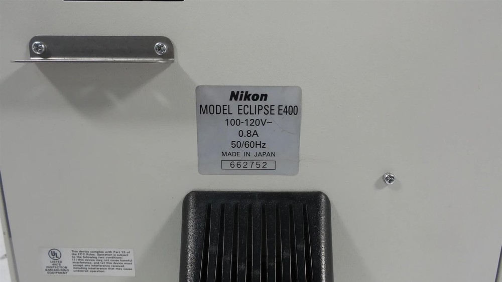 DEFECTIVE DAMAGENikon Eclipse E400 Microscope w3 Objectives G3D