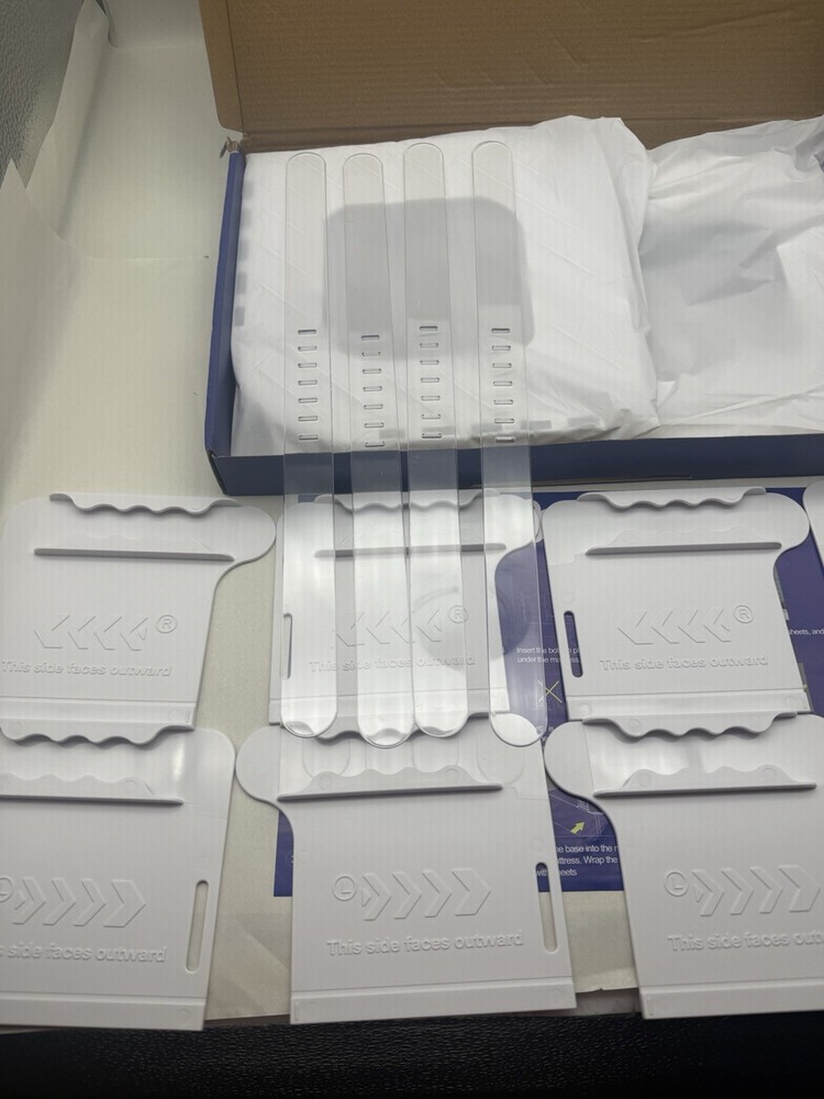 Sheet Holders for Bed Corners - Plastic Fasteners Keep Sheets Firm & Tight *READ