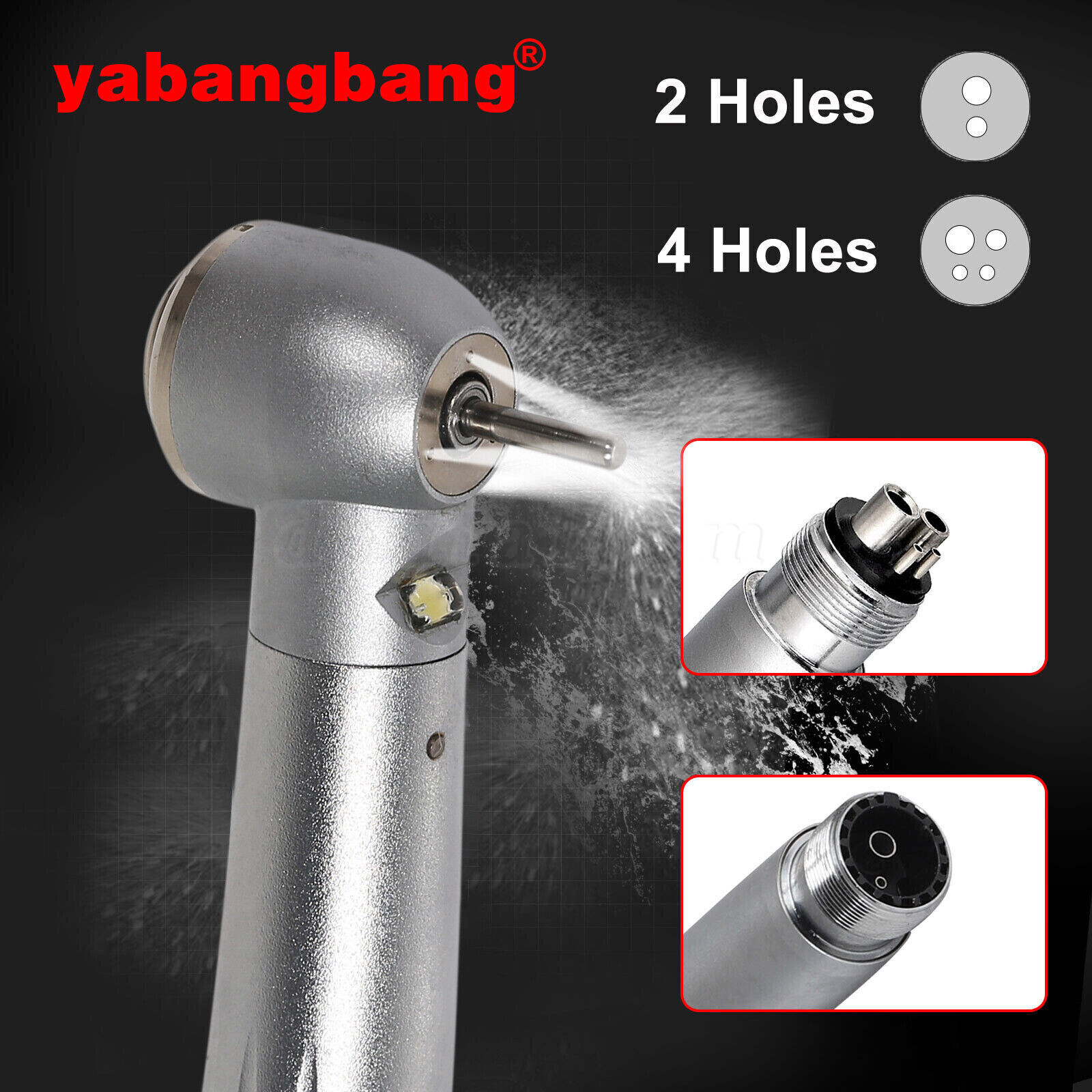 Yabangbang E-generator Dental LED Fiber Optic High Speed Handpiece 4 Holes YBM