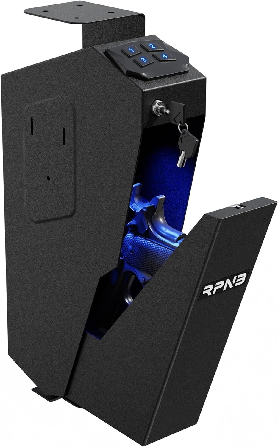 RPNB Portable Gun Safe Mounted Firearm Digital Pistol New