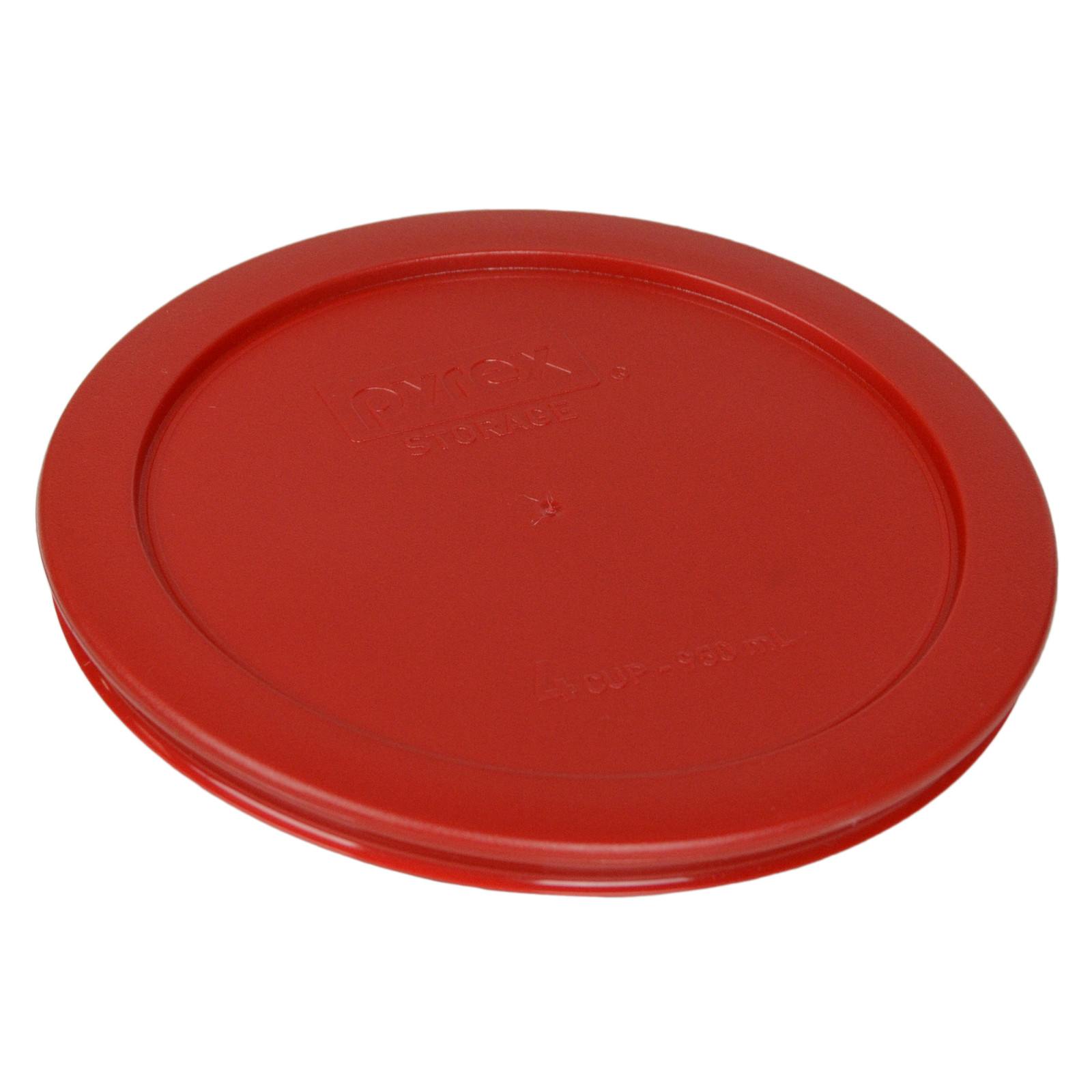 Pyrex 7201-PC 4 Cup Dark Red Round Plastic Lid 4PK New for Glass Bowl