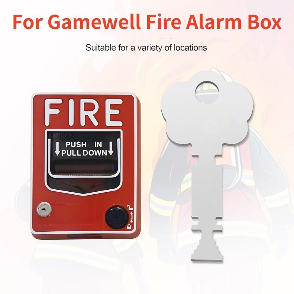 2 Pack High Quality Fire Alarm Box Key For Gamewell And Elevator Fire Master