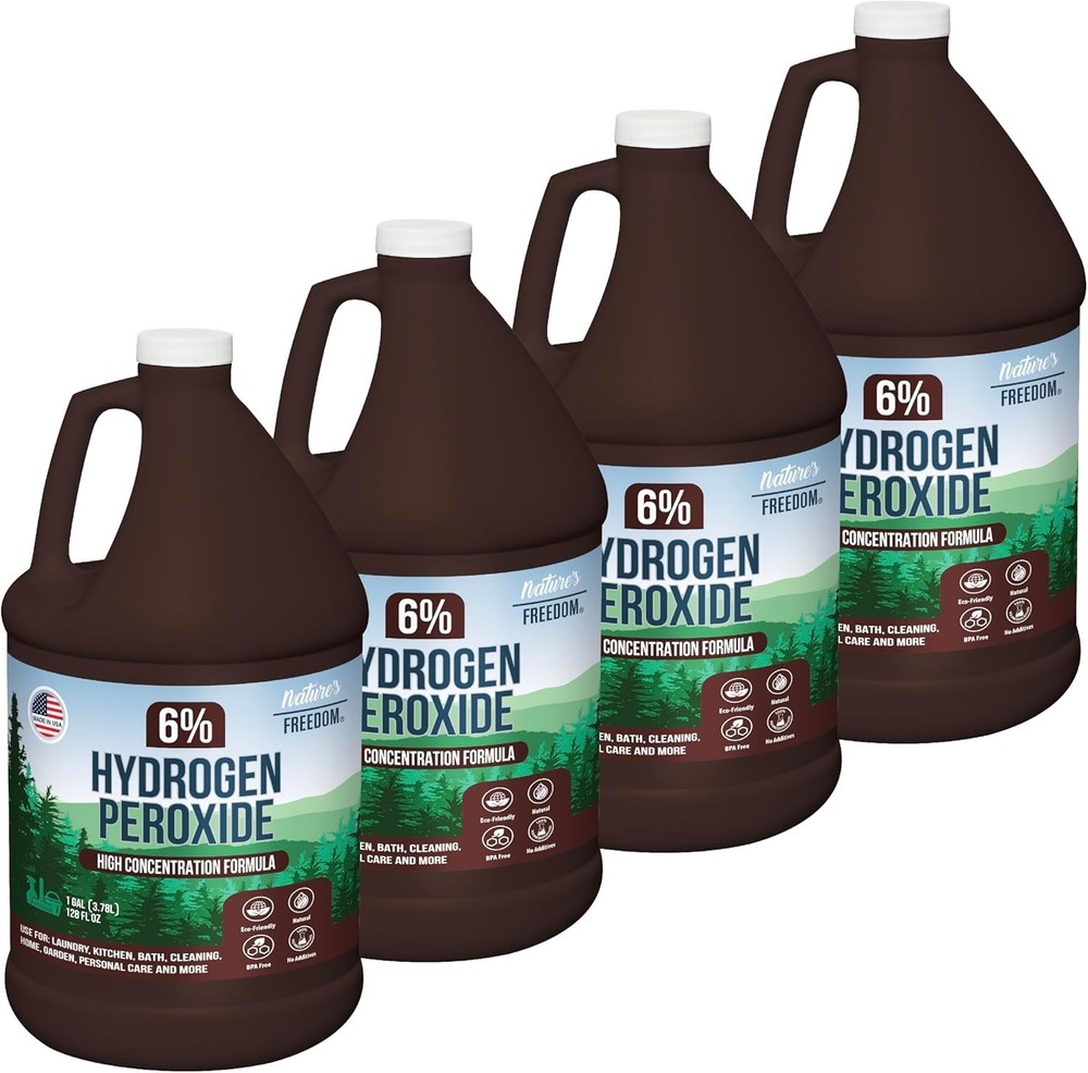 All-Purpose Unscented 6% Hydrogen Peroxide - 4 Gallons for Effective Cleaning