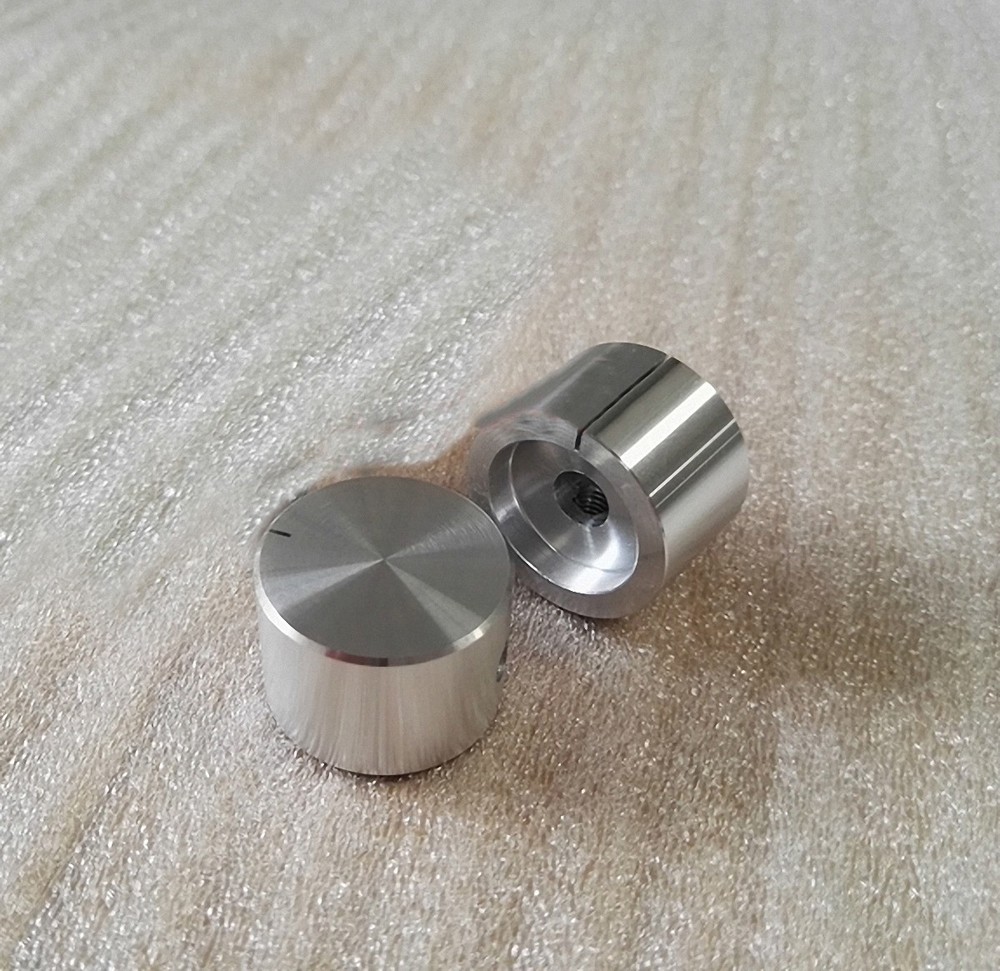 1 PCS High-gloss golden 22*15 Aluminum amplifier solid Volume potentiometer knob