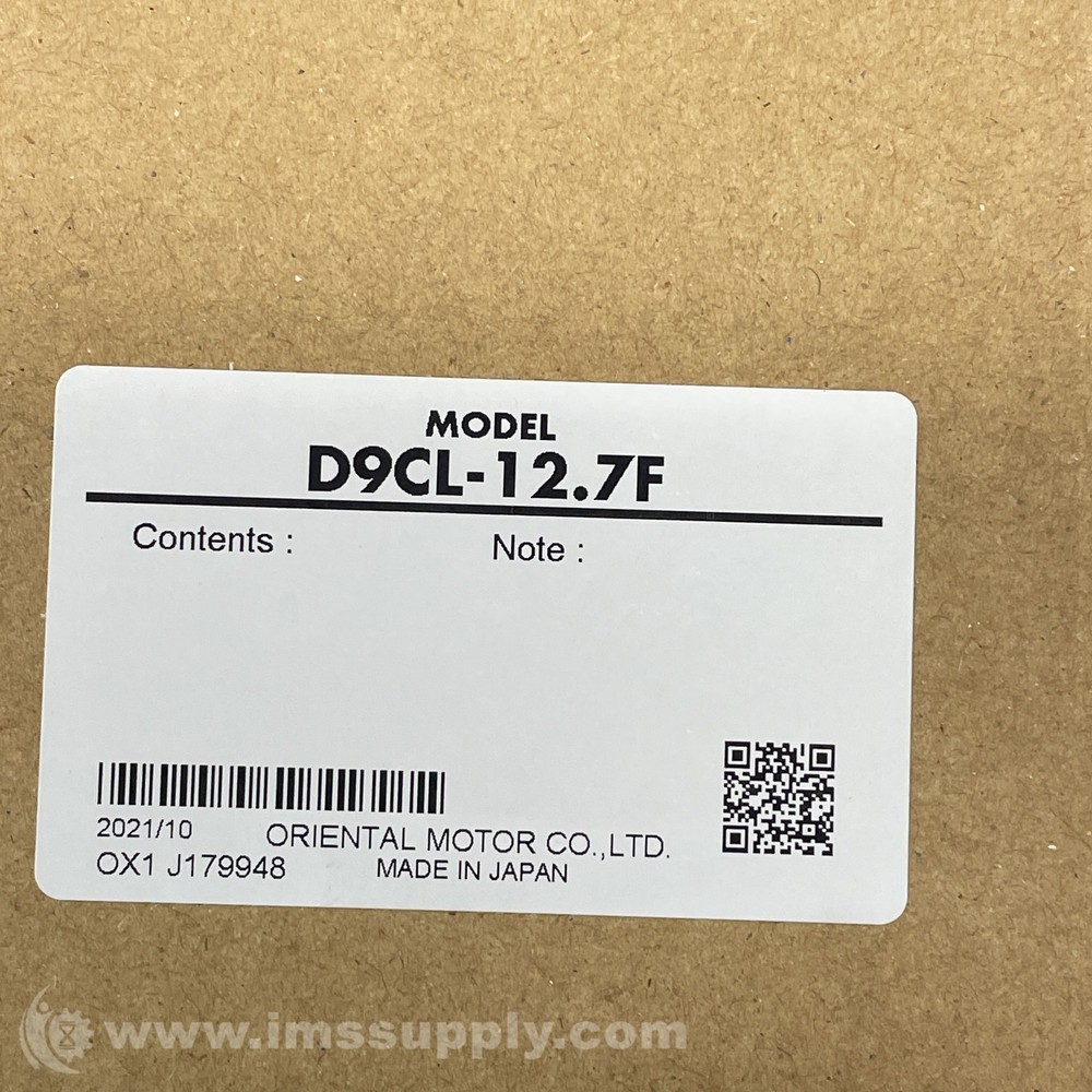 Oriental Motor D9CL-12.7F Clean Damper FNFP