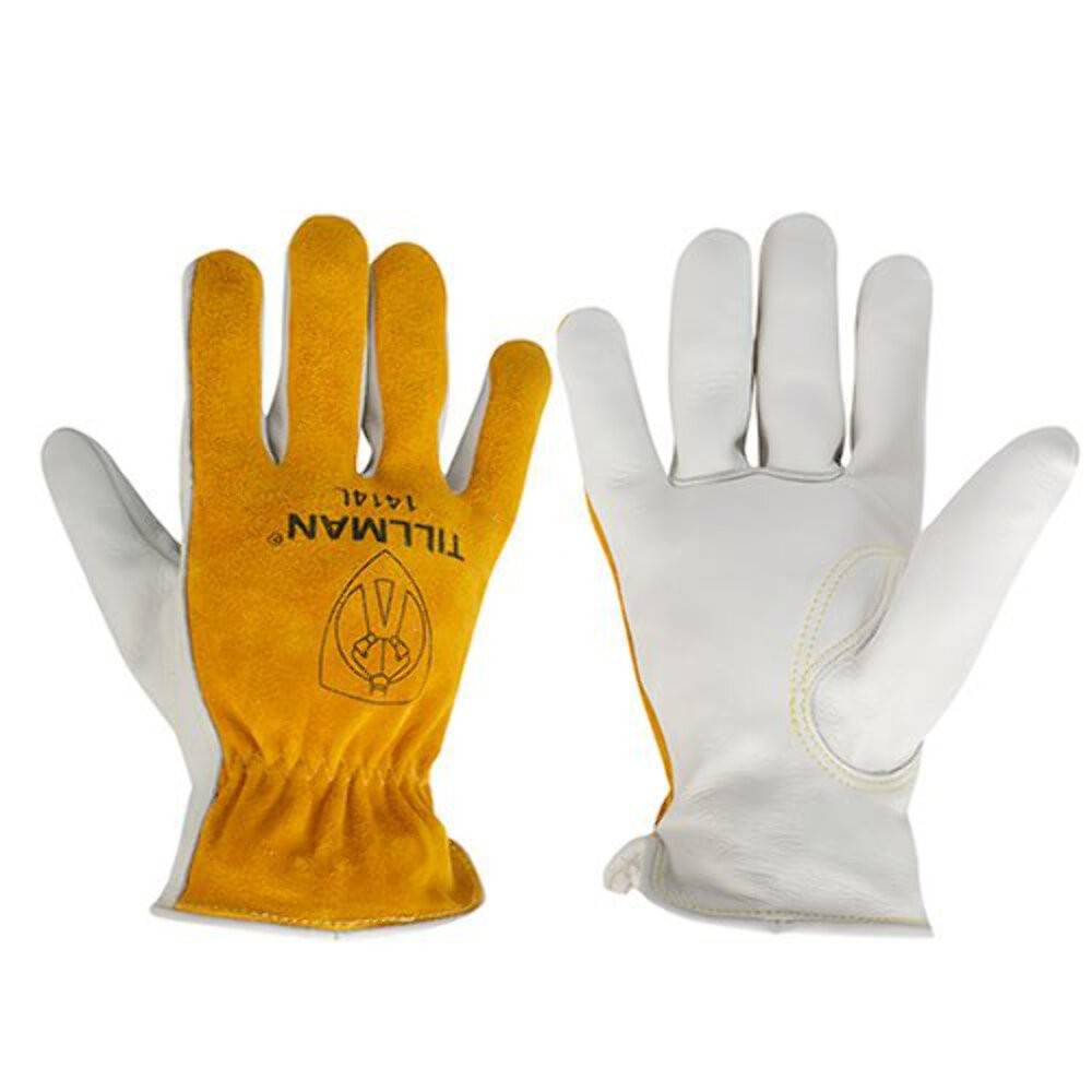 Tillman 1414 Driver’s Gloves Top Grain/Split Cowhide Back Large