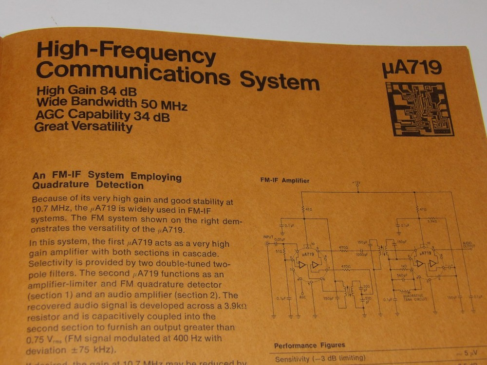 1968 FAIRCHILD SECOND GENERATION LINEAR INTEGRATED CIRCUITS BROCHURE/APPLICATION