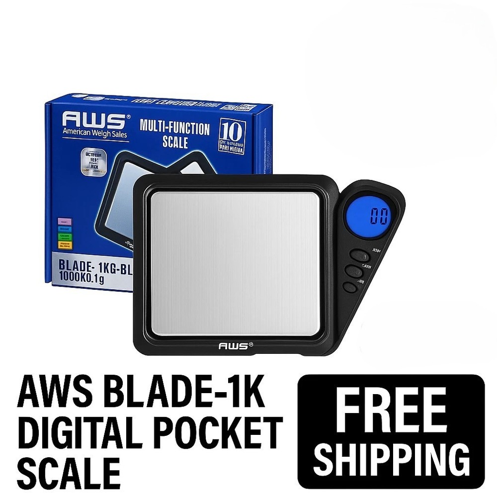 DIGITAL POCKET SCALE AWS BLADE-1K  | 1000 x 0.1g | PORTABLE PRECISION SCALE