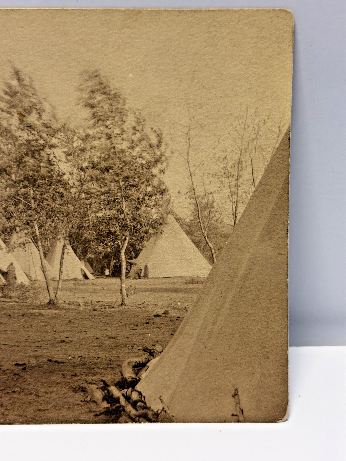 Original Native American Indian Photograph of Nez Perce Camp; 1880's - 1900's