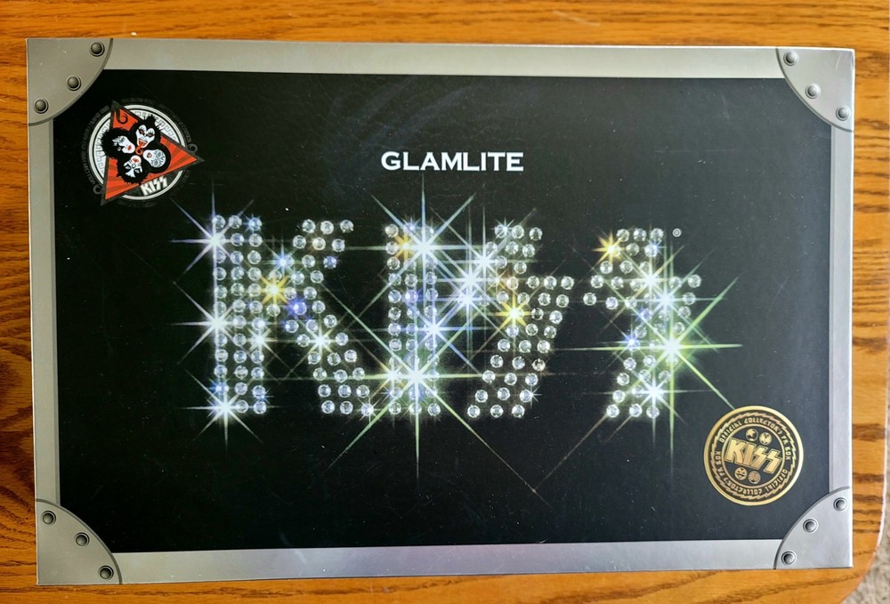 Kiss Glamlite Large Makeup *box* Paul Stanley Gene Simmons Band Lenticular