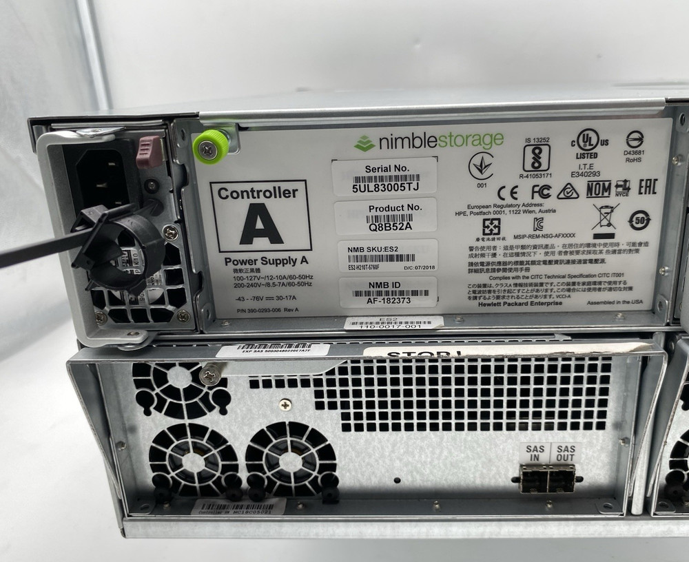 HPE Nimble Storage Q8B52A No Drives