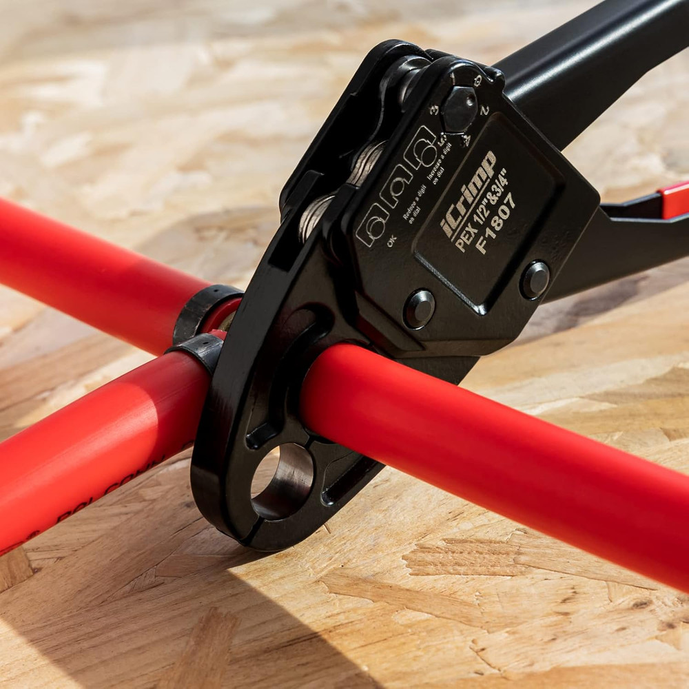 Icrimp Combo Angle Head PEX Crimping Tool C/W PEX Cutter