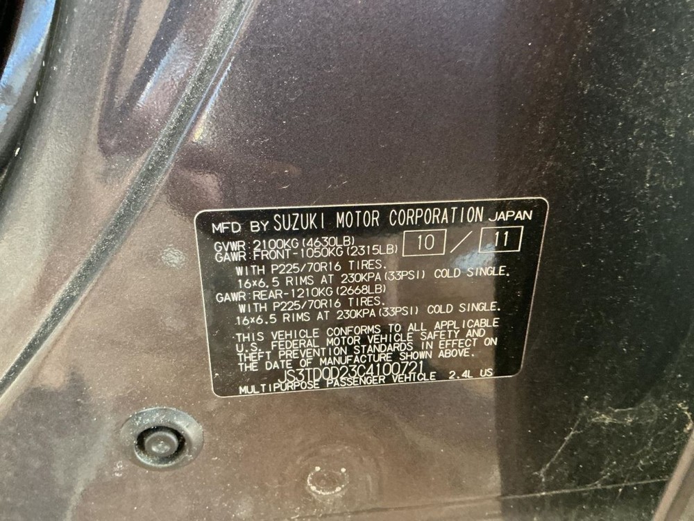Fuse Box Engine Compartment Fits 10-13 VITARA 4708437