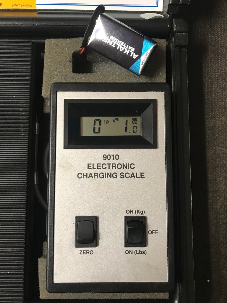 TIF Instruments 9010 Electronic Refrigerant Charging Scale in Case WORKS!