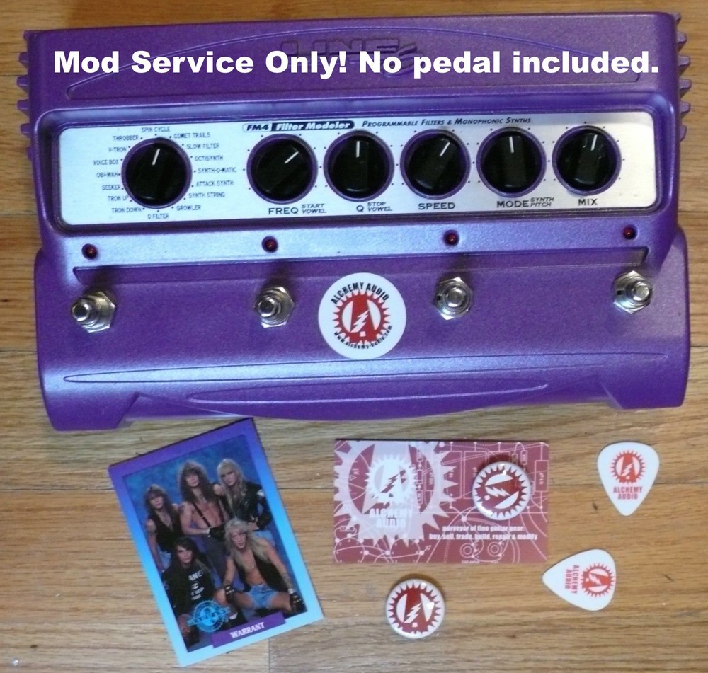 Mod Service (No Pedal): Line 6 FM4 Modulation Footswitch Upgrade Alchemy Audio