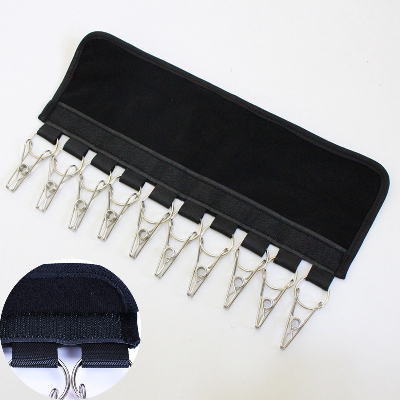Stainless Steel Adjustable Cap Organizer Hanger With Rust-Resistant Clips