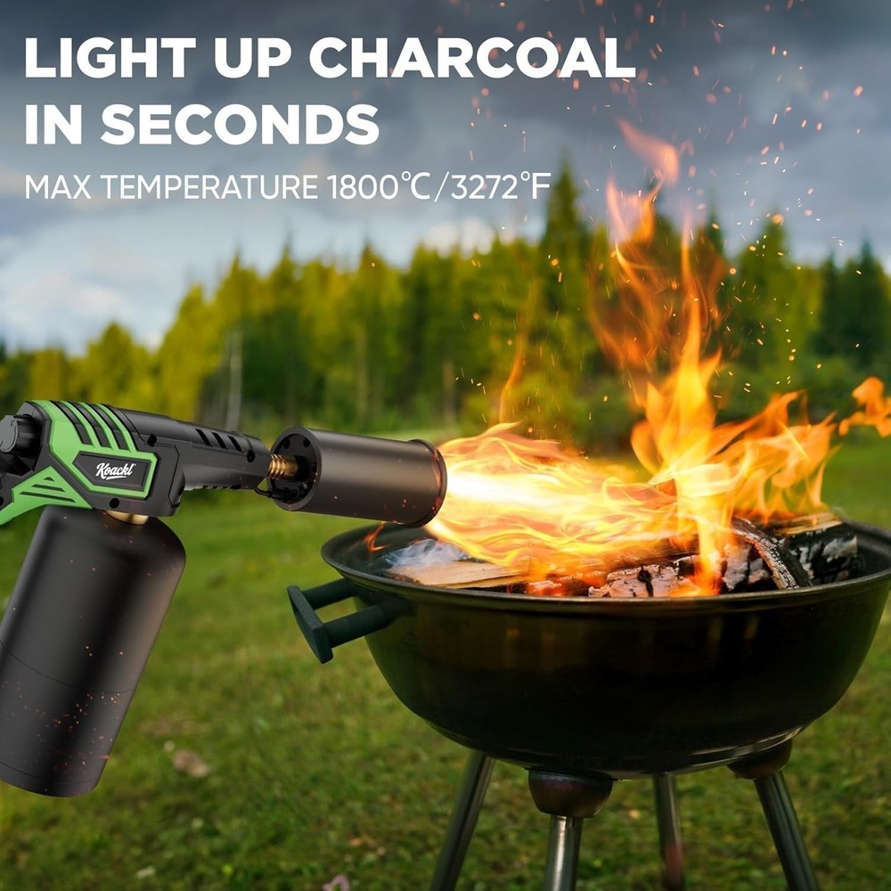 Powerful Propane Torch Head Campfire Starter Charcoal Lighter Propane Torch Head