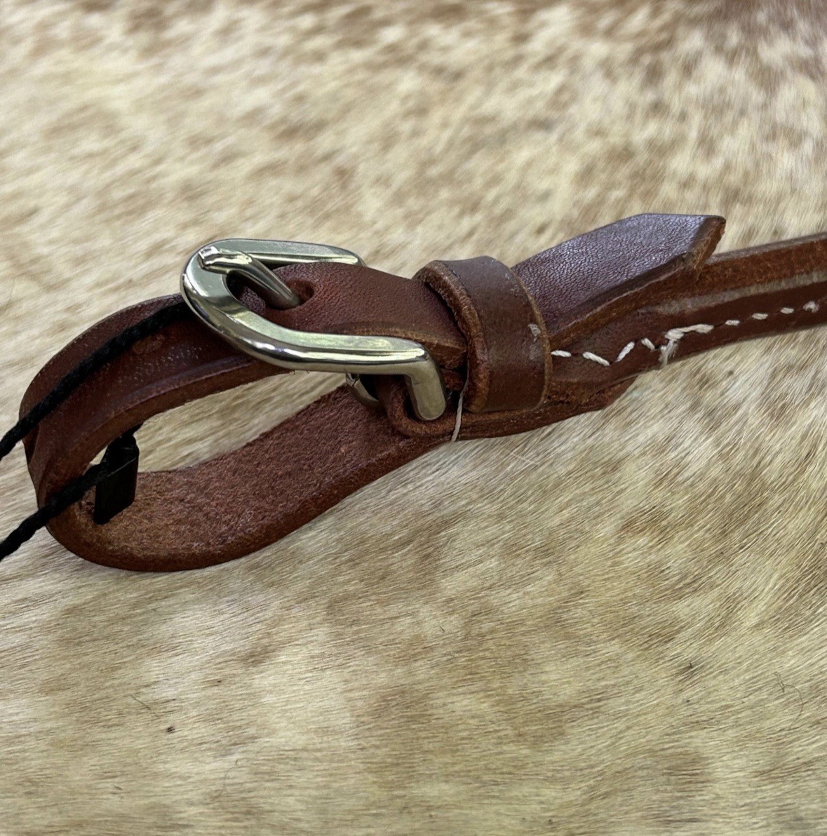 Harness Leather Western Rolled Curb Strap for Horse Bridles Horse Tack FREE SHIP