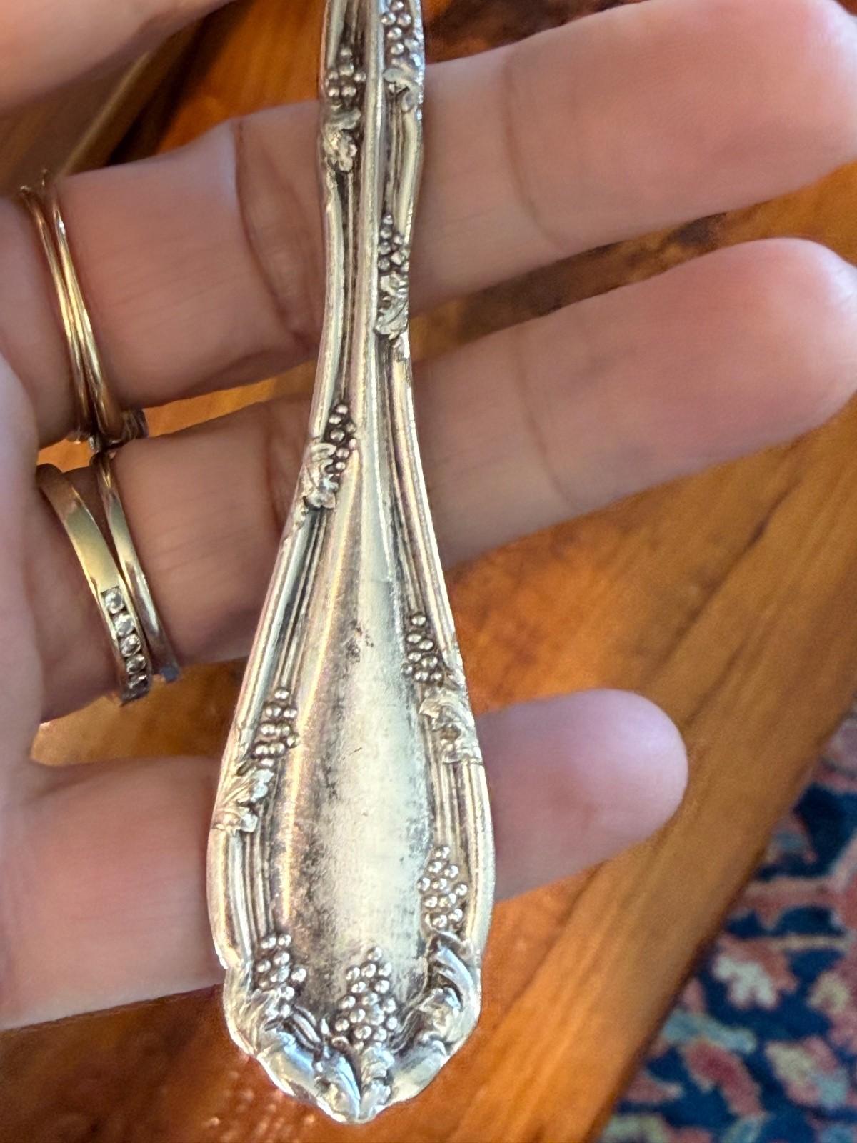 Puritan Silver. Co 1914 GRAPE Silverplate 5&7/8” Teaspoon