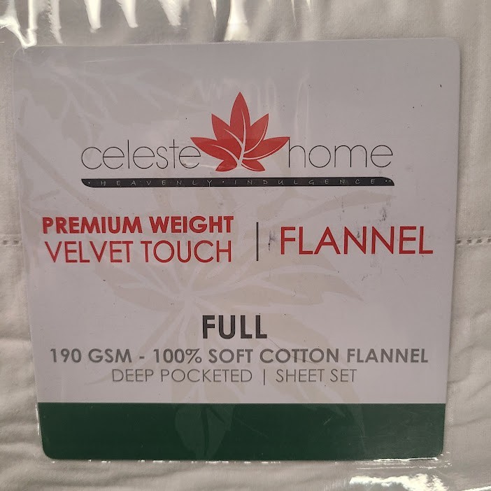 Celeste Home Full Size Deep Pocket White Sheet Set